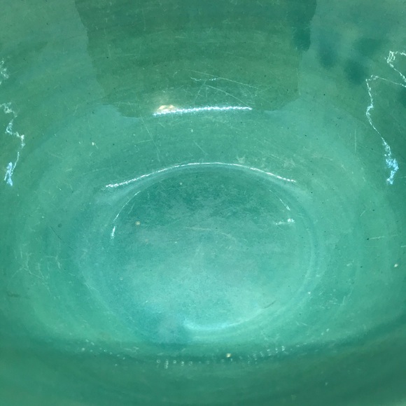Vintage California Bauer Pottery Jade Green Mixing Bowl, #12 - Picture 5 of 6